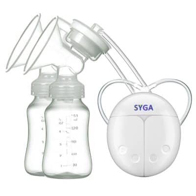 Syga Electric Double Breast pumps Storage Bottle (White)