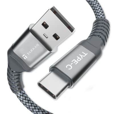 TARKAN USB Type-C to Type-A 3.0 Male Nylon Braided Cable 1.5 Meter 