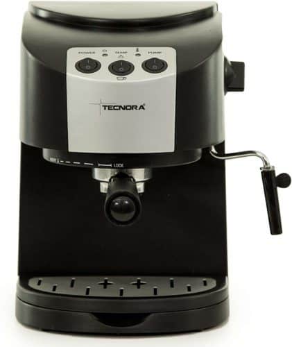 TECNORA Classico TCM 107 M Thermoblock Pump Espresso and Cappuccino Coffee Maker (1050 W, Black)