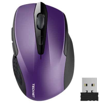 TeckNet Pro 2.4G Wireless Mouse, Nano Receiver,6 Buttons,24 Month Battery Life,2400 DPI