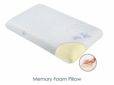 The White Willow Memory Foam Orthopedic Bed Pillow