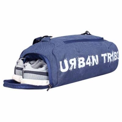 Urban Tribe Plank 23 Liters Sports Gym Bag with Separate Shoe Compartment (Indigo)