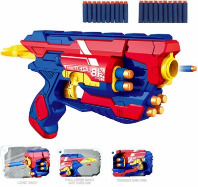 Vivir Blaster Gun Toys for Kids with 10 Soft Foam Bullet Sticks