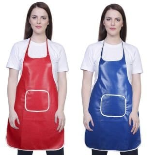 Yazlyn Collection Rexine Waterproof Apron with Front Pockets