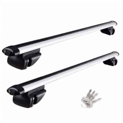 Yescom Aluminum Car Roof Universal Luggage Carrier Rack with Lock Key (55-Inches)