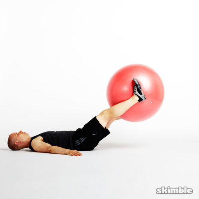 skimble workout trainer stability ball leg lifts 2 iphone